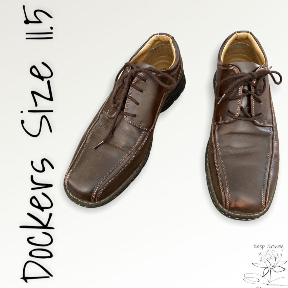 Dockers Brown Leather Men’s Loafers - Size 11.5